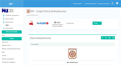 Desktop Screenshot of bip.boleszkowice.pl