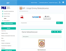Tablet Screenshot of bip.boleszkowice.pl